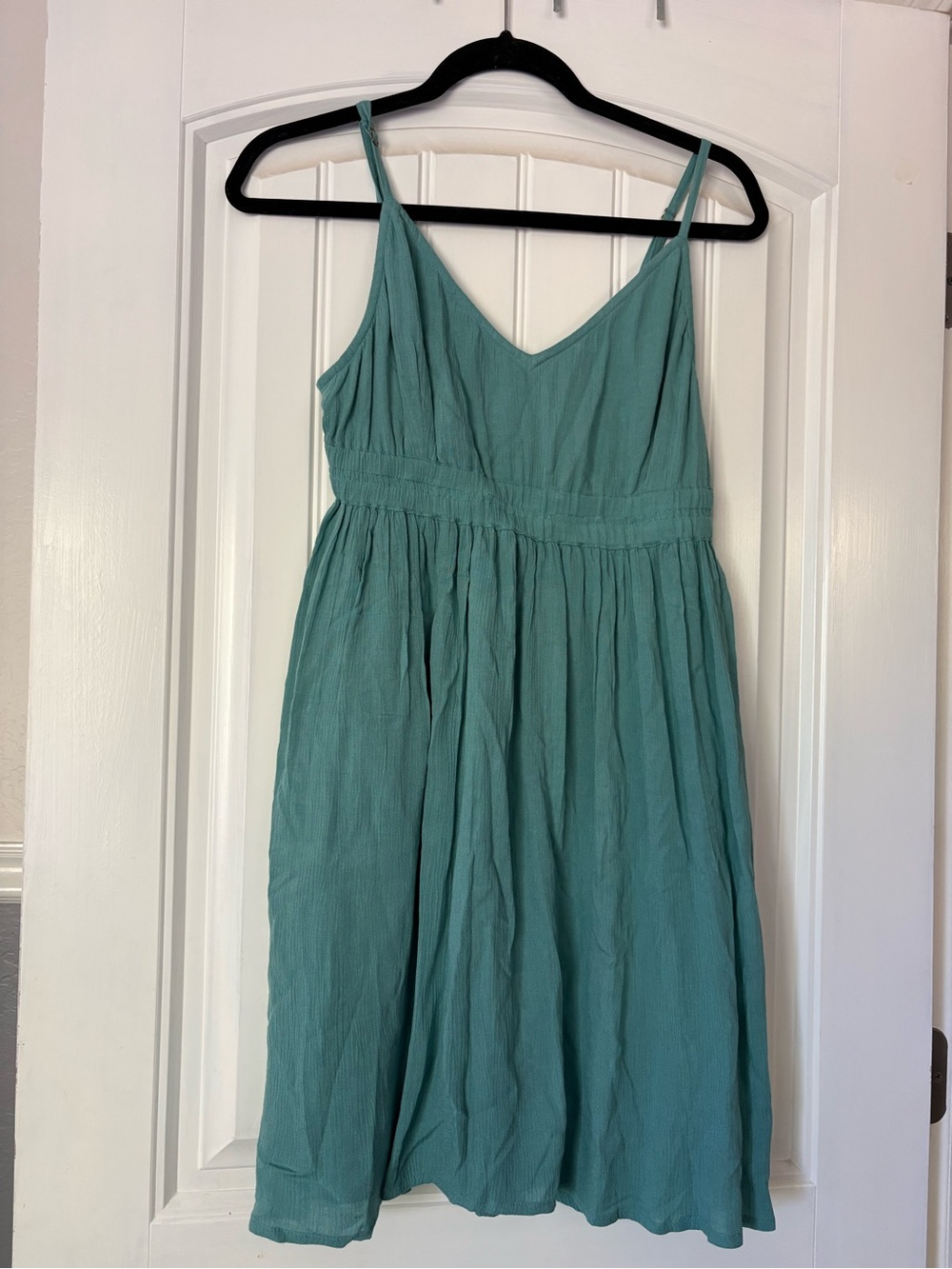 O'Neill Teal Spaghetti-Strap Midi Dress
